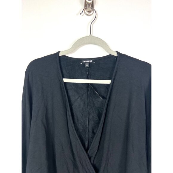 Express black‎ low cut sweater NWT - Picture 2 of 8
